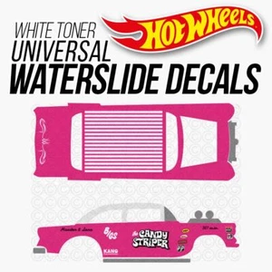 Maßstab 1/64 CANDY STRIPER GASSER Custom Universal WaterSlide Decals für Hot - Bild 1 von 4
