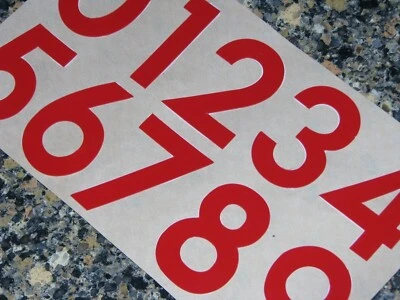 NEBRASKA CORNHUSKERS Helmet Numbers Decals Sheet #0-9 MINI Size 3M 20MIL - Image 1 of 2