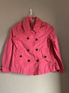 Youth Girl’s Land’s End Kids Jean Jacket, Pink, Small 7/8 - Picture 1 of 7