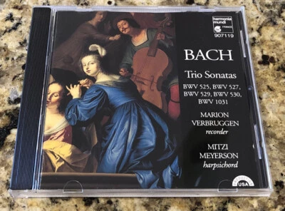 JOHANN SEBASTIAN BACH - Trio Sonatas - CD - Marion Verbruggen Mitzi Meyerson Foto 1 de 3
