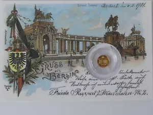 TSCHECHIEN 2025 GOLD COIN PP - HISTORISCHE ANSICHTSKARTEN - BERLIN - MESSE WMF - Bild 1 von 6