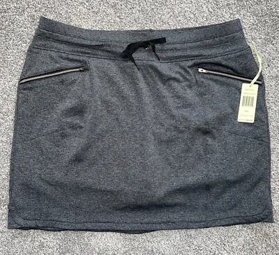 Tangerine Womens Pull On Active Skort Size XXL Charcoal Heather Golf Tennis - Image 1 of 4