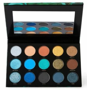 Paleta de sombras de ojos cenote HIPDOT oro azul 15 tonos 0,81 oz precio de venta sugerido por el fabricante $30 nuevo en caja - Imagen 1 de 1