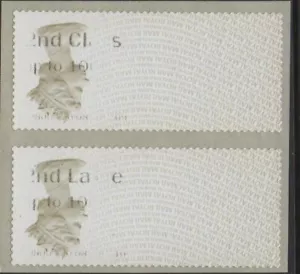 ERROR INVERTED MACHIN Ma14 2nd CLASS/2nd CLASS LARGE COLLECTOR PAIR POST GO RARE - Picture 1 of 1