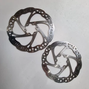 Hope Orange bikes Six bolt Disc Brake rotors 145 mm & 175 mm retro mini Pair of - Picture 1 of 24