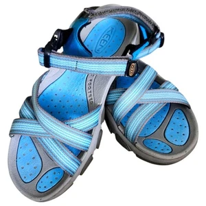 KEEN Blue and Gray Open Toed Strappy Sandal. Sz. 9 - Picture 1 of 9