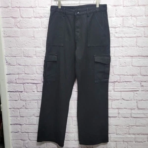 NEU Cider schwarze Cargo Jeans Damen XL Denim Utility Skater Streetwear Grunge - Bild 1 von 10