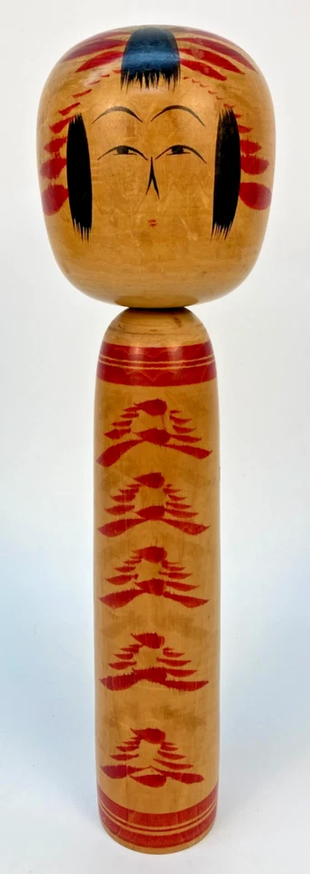 Japan Antique Kokeshi Doll Traditional Craft Wooden Vintage Ornament Handcrafted - Image 1 of 4