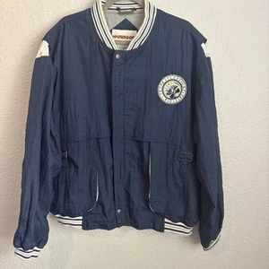 Mcgregor Vintage Size XLarge Work Bomber Navy Blue Jacket - Picture 1 of 11
