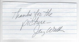 Autogrammschnitt Jerry Walker Baltimore Orioles Krug 1957-60 A's (d 2024) - Bild 1 von 1