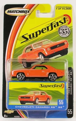 CHEVROLET CAMARO RS SS COMO NUEVO SELLADO CON CAJA EN TARJETA 55 CAJA DE CERILLAS SUPERRÁPIDO 35 Foto 1 de 2