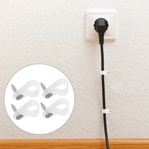 200 Pcs Wire Fixing Buckle Cable Holder Clips Wall Electrical Cord - Afbeelding 1 van 12