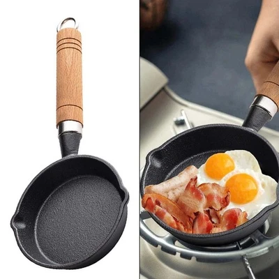 Cooking Tool Great For Breakfast Cast Iron Frying Pan Compact For Small Meals - Image 1 of 4