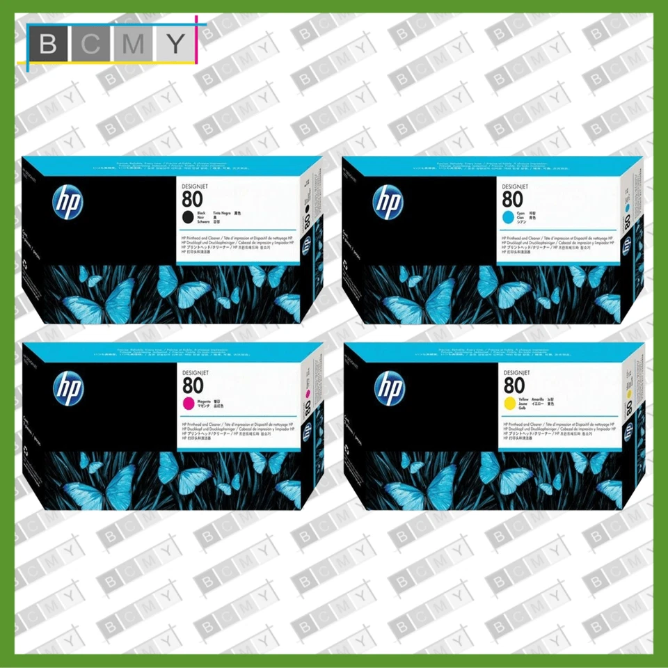 Original HP 80 Printhead or Cleaner Unit Black and Colours - Image 1 of 1