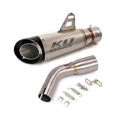 Slip On For Suzuki SV650 2016-2025 Motorcycle Exhaust Mid Link Pipe Muffler Tips - Image 1 of 4