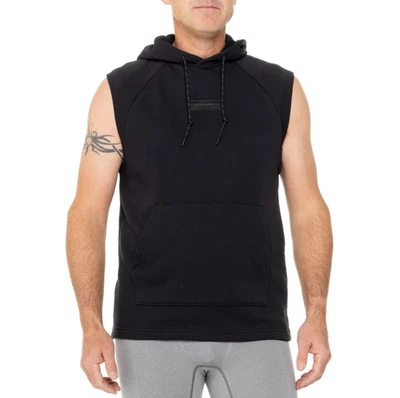 Under Armour Men's Hoodie Heavyweight Terry Sleeveless Loose Black Sz M 1385933 - Image 1 of 3