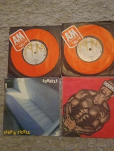 Squeeze  4 7" Singles -  Another Nail In My Heart, Take Me I'm Yours - Picture 1 of 5