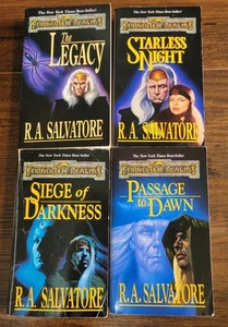 Forgotten Realms Legacy of the Drow R.A. Salvatore Complete Paperback Book Set - Picture 1 of 18