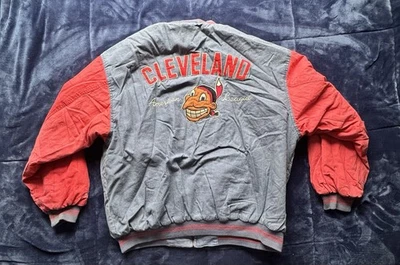 Vintage Cleveland Indians Mirage FULL-ZIP Cooperstown Collection Jacket XXL - Image 1 of 4
