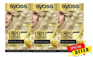 Syoss Oleo Intenso 9-10 Color de Cabello Rubio Brillante Libre de Amoníaco Paquete de 3 x 115 ml - Imagen 1 de 5