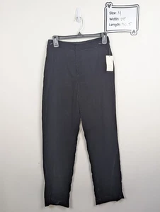 Pantaloni in velluto gamba dritta a vita alta nuovi a New Day neri taglia 4 - Foto 1 di 5