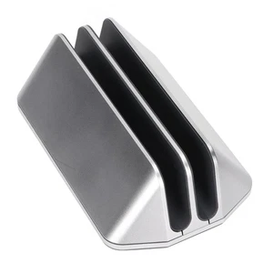 Dual Laptop Stand Vertical 3D Curved Appearance Adjustable Range Vertical La NEW - Afbeelding 1 van 12
