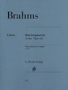 Brahms Piano Quartet A Major Op 26 Violin Viola Henle Urtext Music Book - Picture 1 of 1