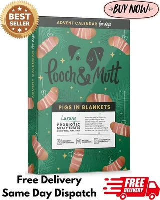 Pooch & Mutt - Christmas Advent Calendar for Dogs, with Natural Ingredients | UK