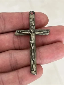 Colgante Cruz Crucifijo Jesucristo Cristianismo Colgante Metal Vintage - Imagen 1 de 4