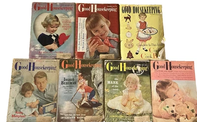 (7) Vintage Good Housekeeping Magazine Lot 1951 1958 1959 - Image 1 of 4