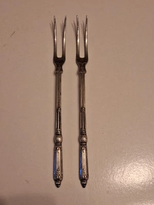 2 Stück original alte Vintage Vorlegegabeln - Bild 1 von 4