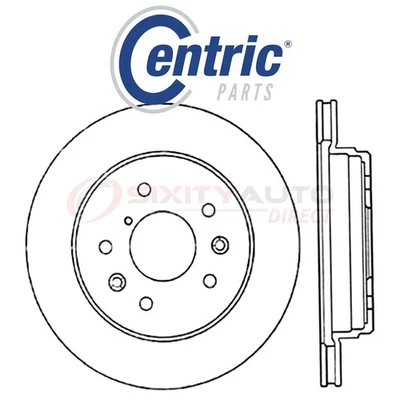 Centric C-TEK Disc Brake Rotor for 1986-1991 Mazda RX-7 1.3L R2 - Kit Set cd Foto 1 de 4
