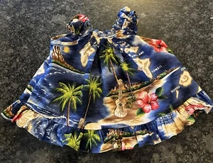 RJC Mädchen hawaiianisches Hawaii-Top-Sommerkleid 24 Monate Kleinkind Palmen Inseln - Bild 1 von 6