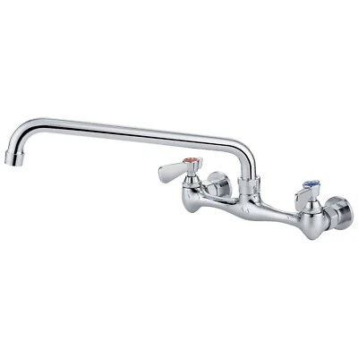 AA Faucet 8" Wall Mount Commercial Faucet with 12" spout NSF Approved AA-712G