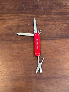 Victorinox ALOX SD Swiss Army Knife Smooth Red Metal Key Ring Multi Tool V122 - Picture 1 of 8