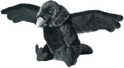 Wild Republic 12" Raven Cuddlekins Stuffed Animal Plush Bird crow  vulture - Image 1 of 2
