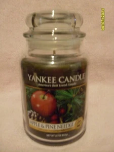 Yankee Candle Apple & Pine Needle Large 22 oz Single Wick House Warmer Jar NEW - Picture 1 of 5