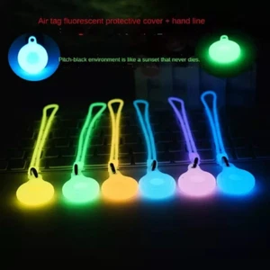 Coque pour Airtag lumineux à boucle Support avec porte-clés Air tag étui - Photo 1 sur 5