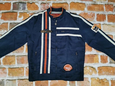 Chevignon Ciclista Vintage Chaqueta Motor 57 Roadmaster Azul Marino Talla: S Tip - Imagen 1 de 4