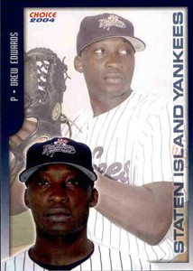2004 Staten Island Yankees Choice #9 Drew Edwards Brooklyn Queens New York Card