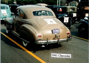 Chevrolet Special Deluxe 1941 verde trasero auto mostrar foto 3,5x5 envío gratuito - Imagen 1 de 2