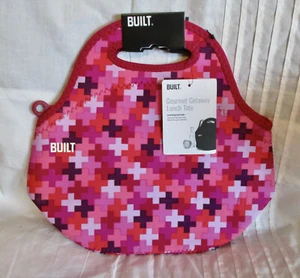 NWT BUILT NY GOURMET GETAWAY LUNCH BAG - TOTE - POSITIVITY PINK / MULTI - $38 - Picture 1 of 7