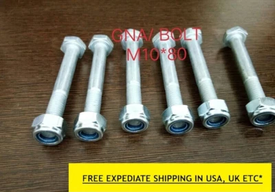 Jcb Backhoe - Bolt & Nut M10X80, Pack Of 6 Pcs. ( Part # 1315/3418Z 1370/0303Z) - Image 1 of 4