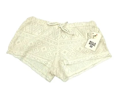 Pantalones Cortos Billabong Coachella Forrados Niñas $40 Talla XXS 4-5, XS 5-6 NUEVOS CON ETIQUETAS Crochet  Foto 1 de 4