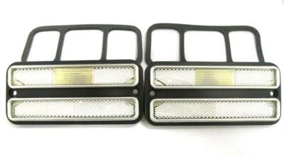Juego de luces marcadoras laterales de lujo con lentes transparentes con moldura para Chevrolet C10 1968-1972 Foto 1 de 4