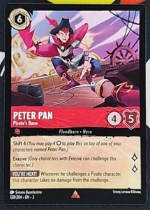 Disney Lorcana - Peter Pan - Pirate's Bane - 120/204 - Into The Inklands - Imagen 1 de 1