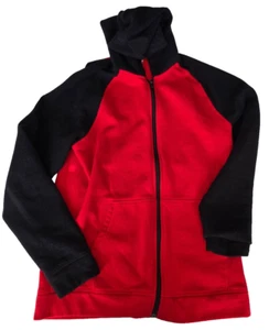 Tek Gear Sweatshirt Hoodie Red Black Ultrasoft Fleece Zip Youth Size XL - Picture 1 of 6