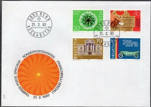 Switzerland 1980 - Gardening Exhibition - Local Craftsmanship-Automobilsalon-FDC - Picture 1 of 2