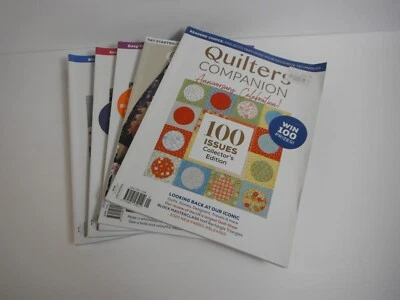 Quilters Companion Magazines x 5 Lot Bulk Collectors Quilt Craft Block Dynamic - Image 1 of 4