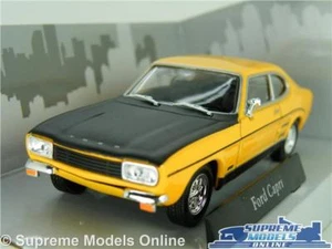 FORD CAPRI RS MK1 CAR MODEL YELLOW & BLACK 1:43 SIZE CARARAMA SPORTS 1960'S T3 - Picture 1 of 4